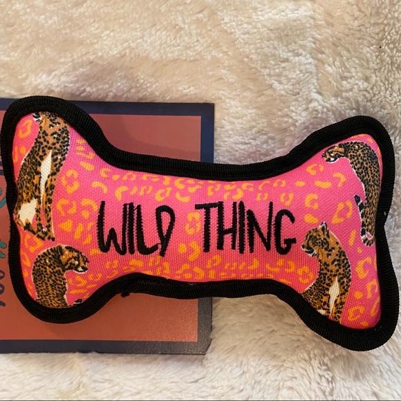 ✨🆕🐆🐾SIMPLY SOUTHERN WILD THING SQUEAKY DOG BONE TOY🐾🐆 - Picture 4 of 5